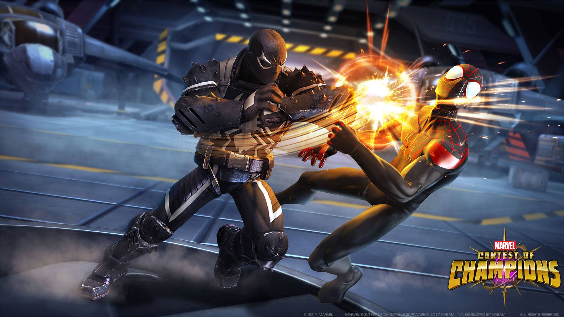 agent venom fights spidey miles