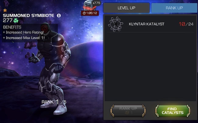 summoned symbiote upgrade